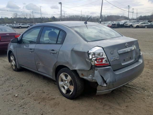 3N1AB61E58L669362 - 2008 NISSAN SENTRA 2.0 GRAY photo 3