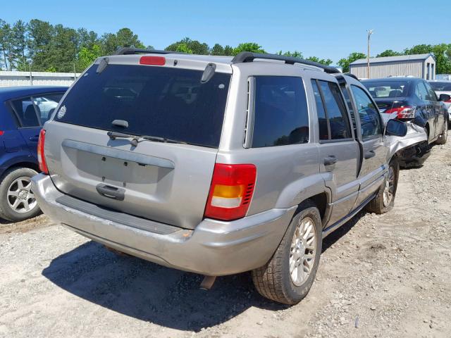 1J4GX48S92C145380 - 2002 JEEP GRAND CHER SILVER photo 4