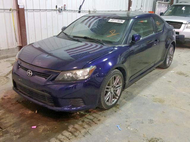 JTKJF5C7XB3010103 - 2011 TOYOTA SCION TC BLUE photo 2