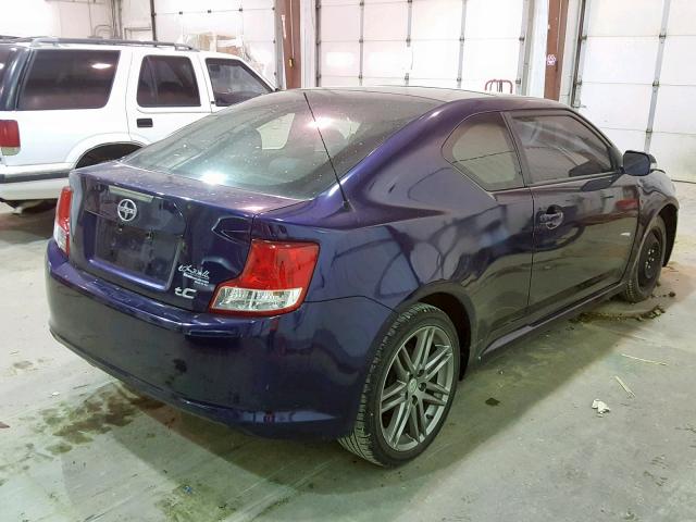 JTKJF5C7XB3010103 - 2011 TOYOTA SCION TC BLUE photo 4