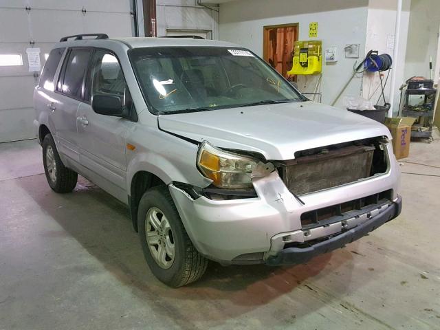 5FNYF18258B047762 - 2008 HONDA PILOT VP SILVER photo 1