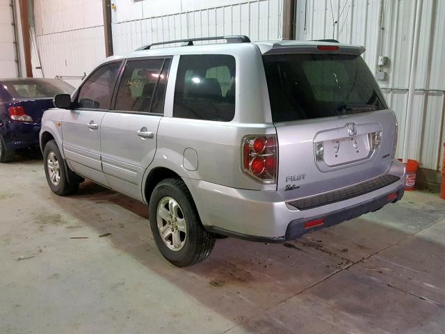 5FNYF18258B047762 - 2008 HONDA PILOT VP SILVER photo 3