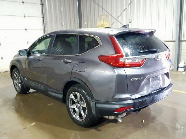 5J6RW2H88JA000913 - 2018 HONDA CR-V EXL GRAY photo 3