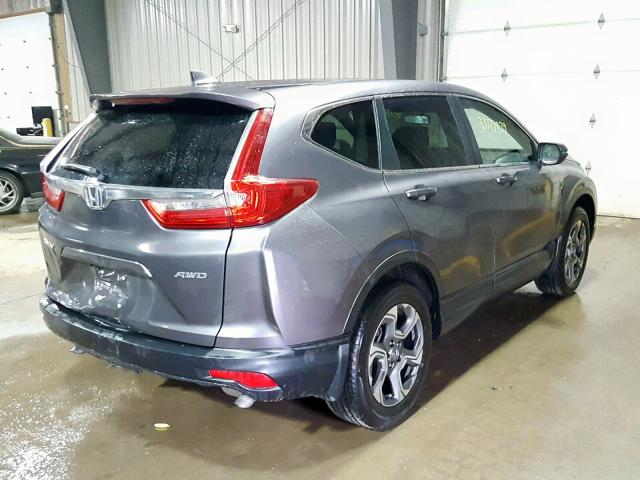 5J6RW2H88JA000913 - 2018 HONDA CR-V EXL GRAY photo 4