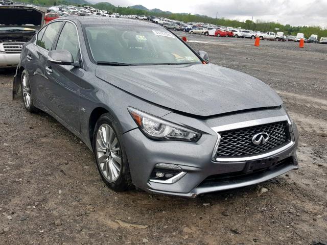 JN1EV7APXJM362930 - 2018 INFINITI Q50 LUXE GRAY photo 1