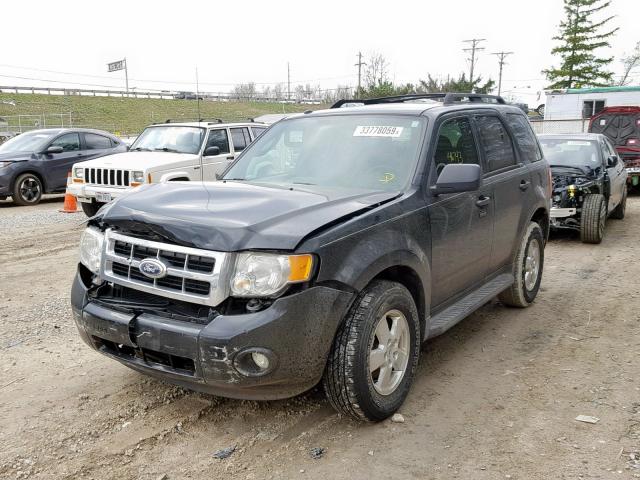 1FMCU9DG0CKA93488 - 2012 FORD ESCAPE XLT BLACK photo 2