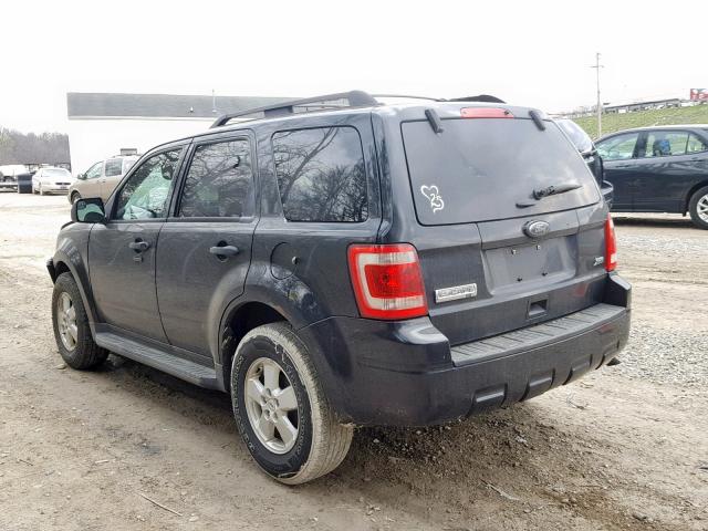 1FMCU9DG0CKA93488 - 2012 FORD ESCAPE XLT BLACK photo 3