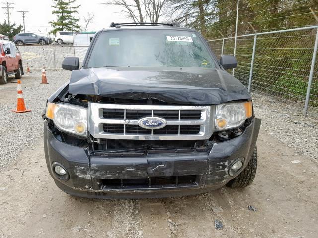 1FMCU9DG0CKA93488 - 2012 FORD ESCAPE XLT BLACK photo 9