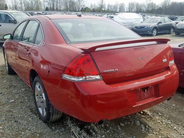 2G1WD58C881230615 - 2008 CHEVROLET IMPALA SUP წითელი ფოტო 3