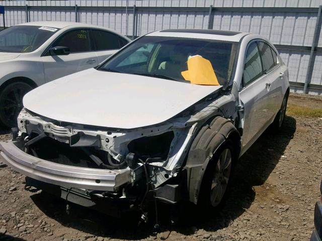 19UUA8F55DA009844 - 2013 ACURA TL TECH WHITE photo 2