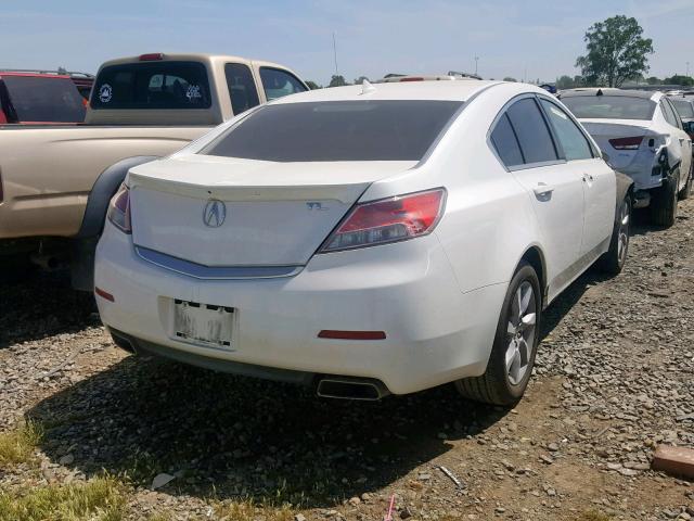 19UUA8F55DA009844 - 2013 ACURA TL TECH WHITE photo 4