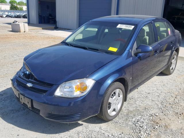 1G1AL58F287314231 - 2008 CHEVROLET COBALT LT BLUE photo 2