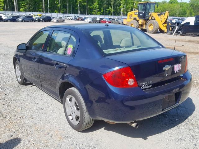 1G1AL58F287314231 - 2008 CHEVROLET COBALT LT BLUE photo 3