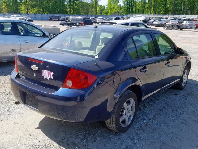 1G1AL58F287314231 - 2008 CHEVROLET COBALT LT BLUE photo 4