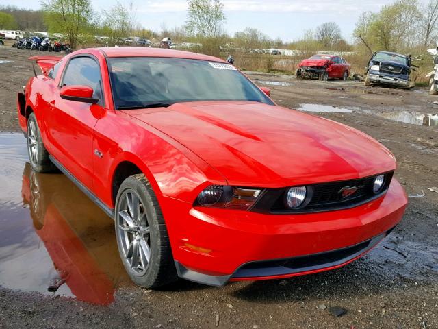 1ZVBP8CF8C5272108 - 2012 FORD MUSTANG GT RED photo 1