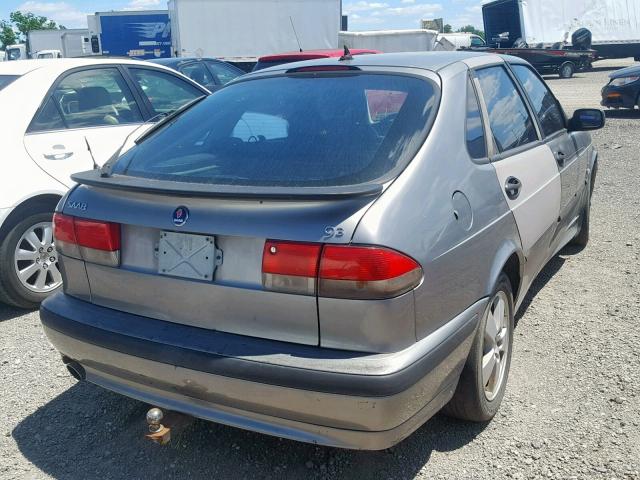 YS3DF58K522031005 - 2002 SAAB 9-3 SE GRAY photo 4