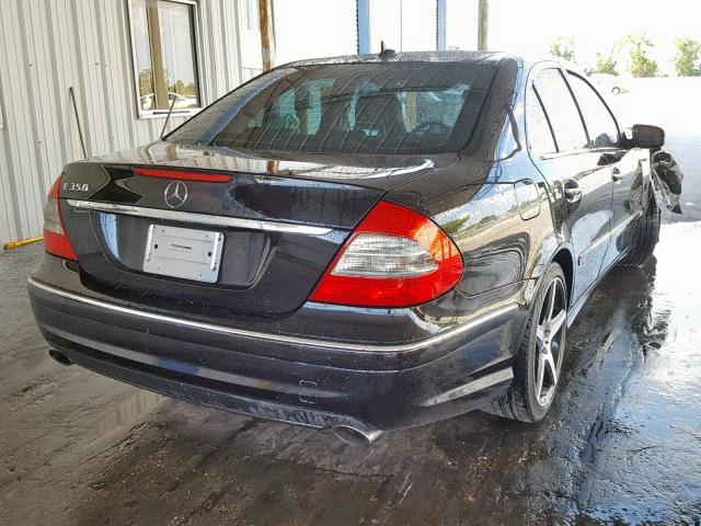 WDBUF56X99B379582 - 2009 MERCEDES-BENZ E 350 BLACK photo 4