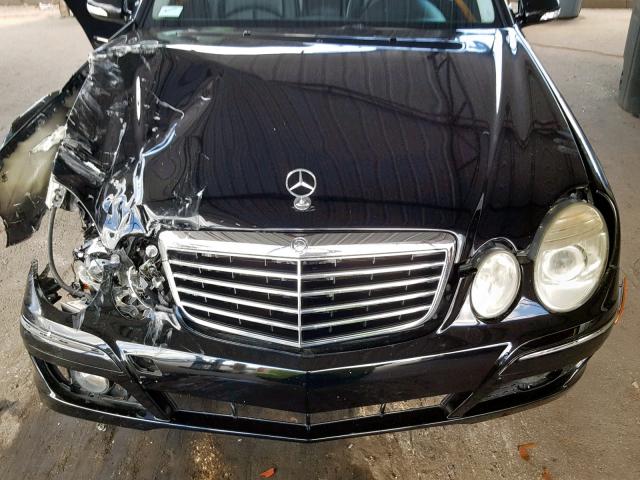 WDBUF56X99B379582 - 2009 MERCEDES-BENZ E 350 BLACK photo 7