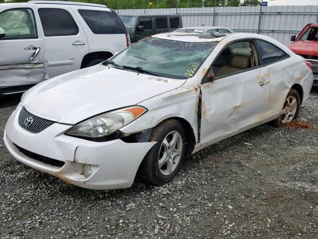 4T1CE38P84U888007 - 2004 TOYOTA CAMRY SOLA WHITE photo 2