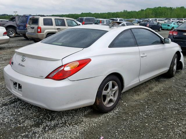 4T1CE38P84U888007 - 2004 TOYOTA CAMRY SOLA WHITE photo 4