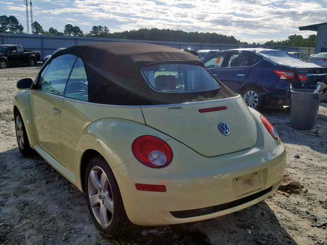 3VWSF31Y26M306522 - 2006 VOLKSWAGEN NEW BEETLE Sarı foto 3
