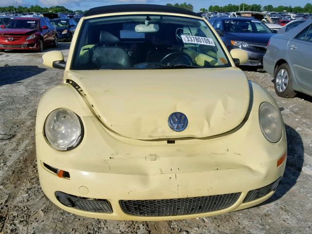 3VWSF31Y26M306522 - 2006 VOLKSWAGEN NEW BEETLE Sarı foto 9