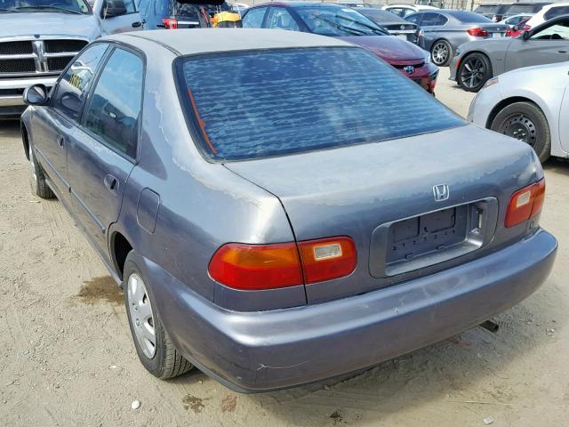 JHMEG8646SS047064 - 1995 HONDA CIVIC DX GRAY photo 3