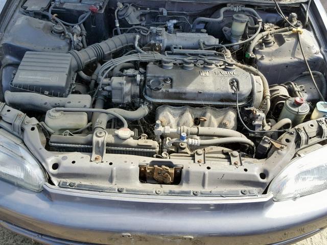 JHMEG8646SS047064 - 1995 HONDA CIVIC DX GRAY photo 7