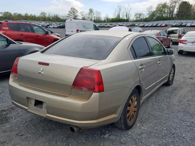 4A3AB56S36E013225 - 2006 MITSUBISHI GALANT LS TAN photo 4