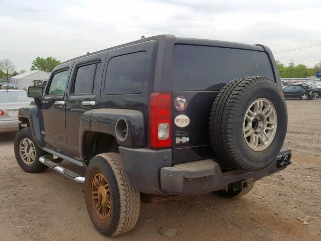 5GTDN136X68152654 - 2006 HUMMER H3 BLACK photo 3