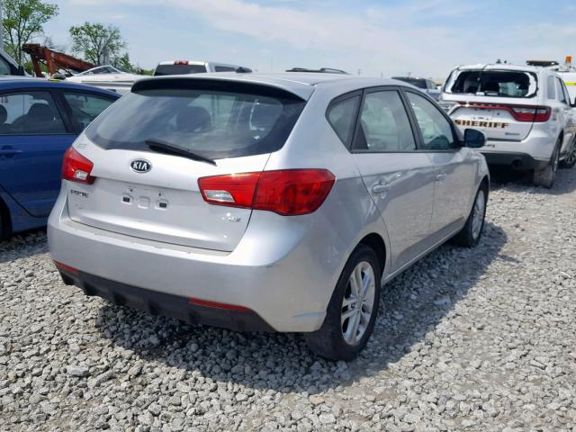 KNAFU5A24B5376005 - 2011 KIA FORTE EX SILVER photo 4