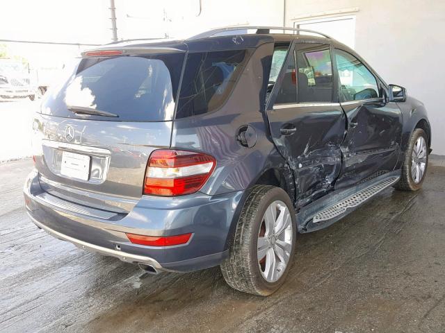 4JGBB5GB2BA677292 - 2011 MERCEDES-BENZ ML 350 GRAY photo 4