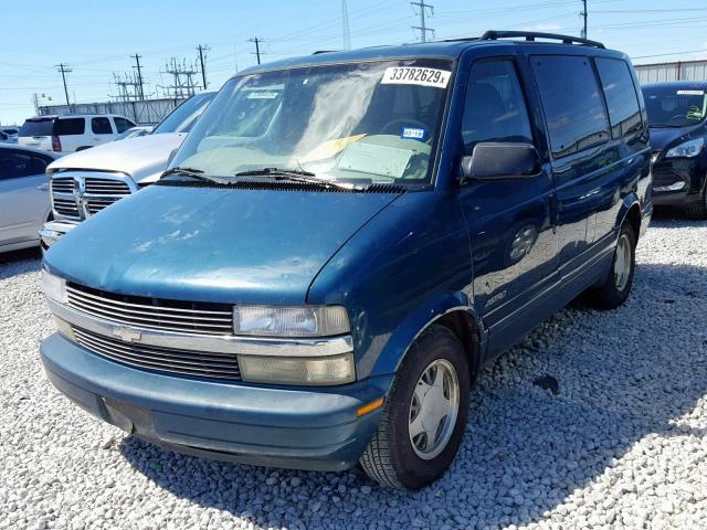 1GNDM19W0YB148241 - 2000 CHEVROLET ASTRO GREEN photo 2