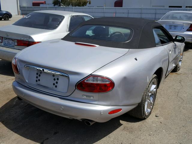 SAJDA42C142A37991 - 2004 JAGUAR XK8 SILVER photo 4