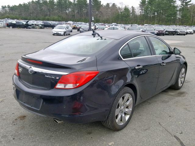 2G4GT5GV4D9204036 - 2013 BUICK REGAL PREM BLACK photo 4