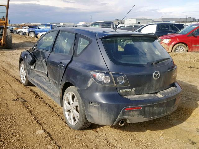 JM1BK343981797668 - 2008 MAZDA 3 HATCHBAC BLUE photo 3