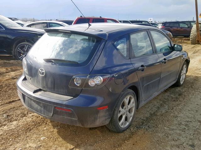 JM1BK343981797668 - 2008 MAZDA 3 HATCHBAC BLUE photo 4