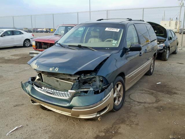 2FMZA53431BA48958 - 2001 FORD WINDSTAR S GREEN photo 2