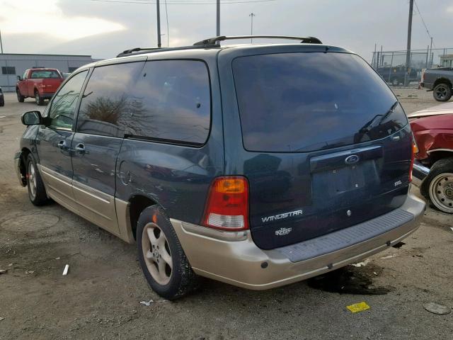 2FMZA53431BA48958 - 2001 FORD WINDSTAR S GREEN photo 3