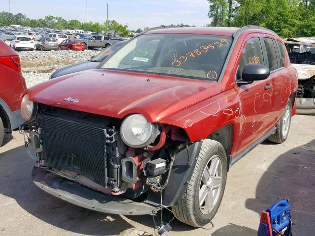 1J8FT47W47D145461 - 2007 JEEP COMPASS RED photo 2