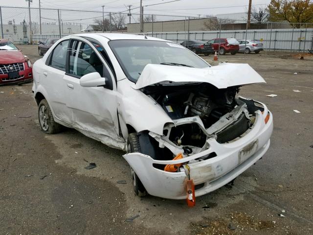 KL1TD52645B465187 - 2005 CHEVROLET AVEO BASE Ақ фото 1