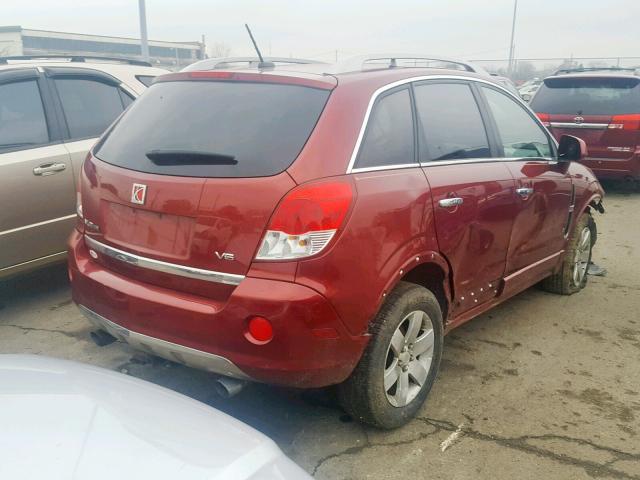 3GSCL53758S593387 - 2008 SATURN VUE XR RED photo 4
