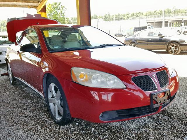 1G2ZH361X74175638 - 2007 PONTIAC G6 GT RED photo 1