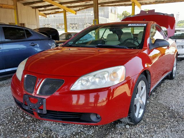 1G2ZH361X74175638 - 2007 PONTIAC G6 GT RED photo 2