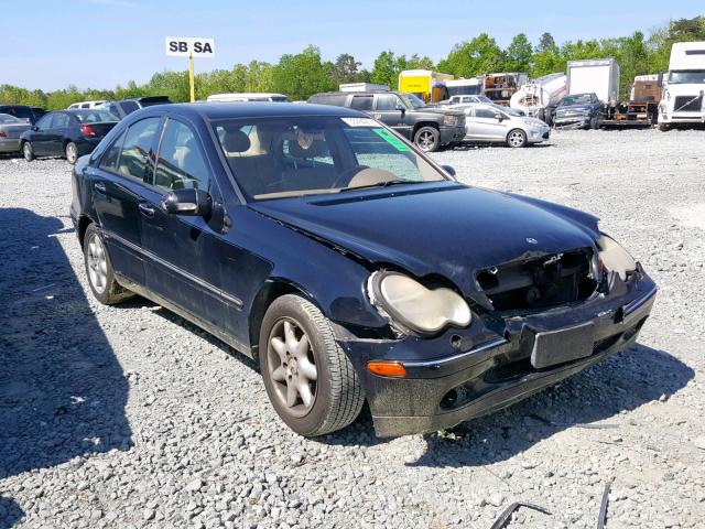 WDBRF61J43F306392 - 2003 MERCEDES-BENZ C 240 BLACK photo 1