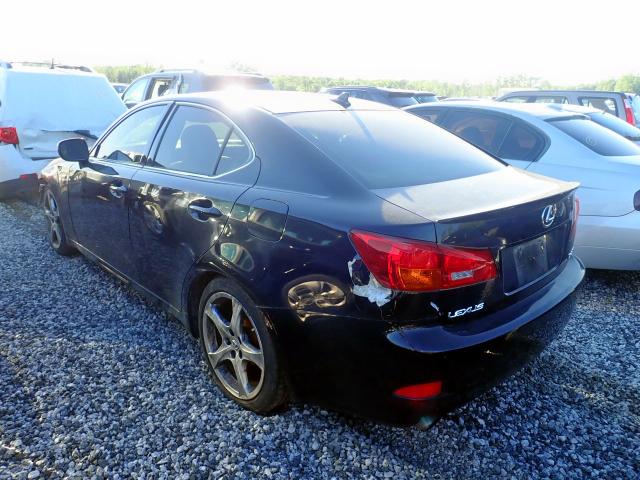 JTHBK262372042666 - 2007 LEXUS IS 250 BLACK photo 3