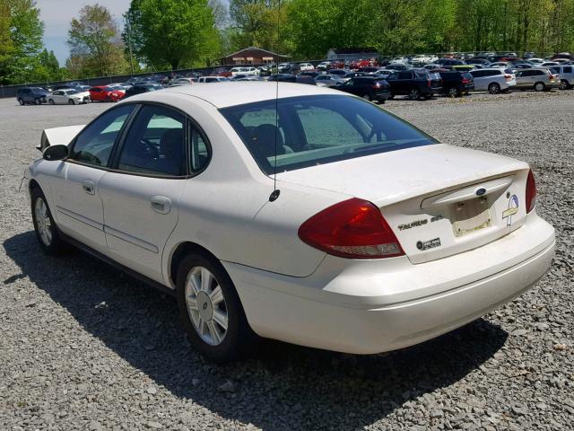 1FAFP56235A210871 - 2005 FORD TAURUS SEL WHITE photo 3