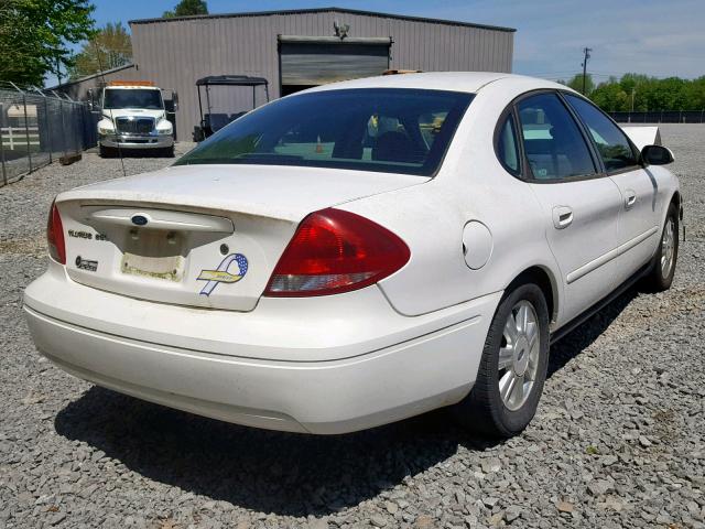 1FAFP56235A210871 - 2005 FORD TAURUS SEL WHITE photo 4