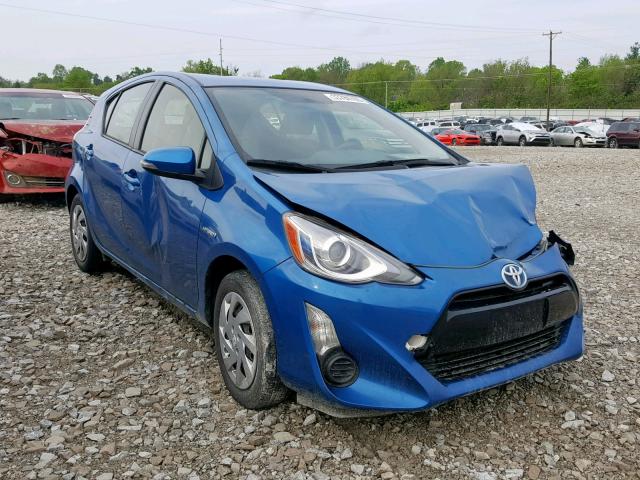 JTDKDTB36F1108891 - 2015 TOYOTA PRIUS C BLUE photo 1