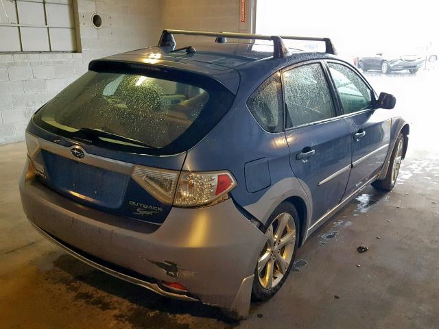 JF1GH63688H820937 - 2008 SUBARU IMPREZA OU BLUE photo 4